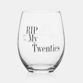 RIP 20s 30th Birthday Party Favor Wijnglas Zonder Voet