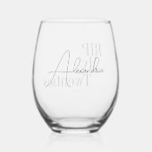 RIP 20s 30th Birthday Party Favor Wijnglas Zonder Voet (Achterkant)