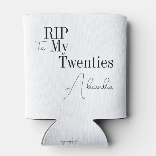 RIP 20s 30th Birthday Party Minimal Blikjeskoeler (Achterkant)