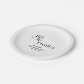 RIP 20s 30th Birthday Party Minimal Papieren Bordje (Gekanteld)