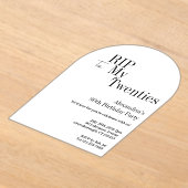 RIP 20s 30th Birthday Party Minimal White Acryl Uitnodigingen (Laagn)
