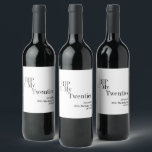 RIP 20s 30th Birthday Party Minimal Wijn Etiket<br><div class="desc">Dit is een modern, 30e verjaardag, Halloween volwassen feest ontwerp. Dit eenvoudige RIP 20s ontwerp, is in minimaal zwart-wit met stijlvolle typografie. Perfect voor een cool en leuk, Halloween-thema, 30e verjaardagsfeest. Om te personaliseren, gebruikt u gewoon de personaliseren deze knop om jouw naam leeftijd en feestdatum toe te voegen, hier...</div>