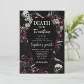 RIP 20s 30th Verjaardag Dood aan mijn jeugd Kaart (Staand voorkant)