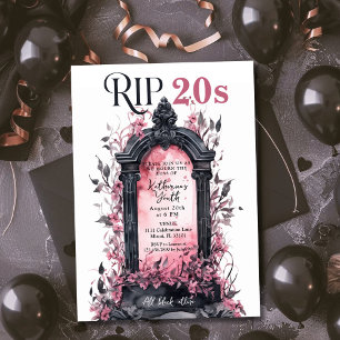 RIP 20s Dood aan mijn Jeugd 30e Roze Verjaardagsfe Kaart