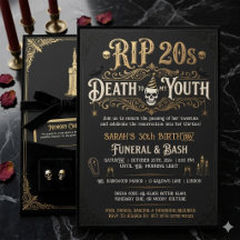 RIP 20s Dood aan mijn jeugd 30e verjaardagsbegrafe
