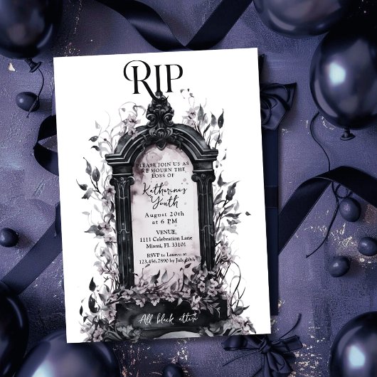 Rip 20s Dood aan mijn Jeugd 30ste Roze Verjaardags Kaart