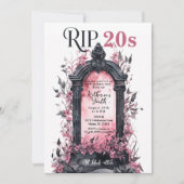 Rip 20s Dood aan mijn Jeugd 30ste Roze Verjaardags Kaart (Voorkant)