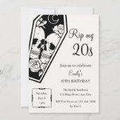 RIP 20s Gothische 30e Verjaardag Kaart (Voorkant)