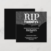 Rip 20's grappige zwart 30e verjaardag kaart (Voorkant / Achterkant)