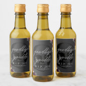 RIP 20s Mini Wijnfles Label Set Wijn Etiket (Flessen)