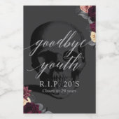 RIP 20s Mini Wine Bottle Label Set Wijn Etiket (Enkel label)