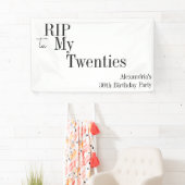 RIP 20s Minimal 30th Birthday Party Spandoek (Insitu)