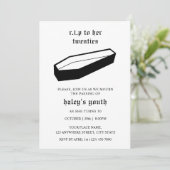 RIP 20s naar haar Twenties begrafenis 30e verjaard Kaart (Staand voorkant)