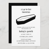 RIP 20s naar haar Twenties begrafenis 30e verjaard Kaart (Voorkant / Achterkant)