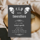 RIP 20s naar haar Twenties Gothic Skulls 30th Birt Kaart