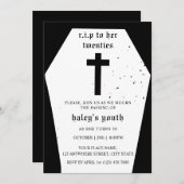 RIP 20s naar haar Twintigjarige Begrafenis 30e Ver Kaart (Voorkant / Achterkant)