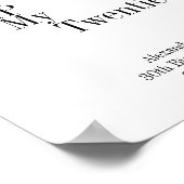 RIP 20s Party 30th Birthday Minimal Welkom Poster (Hoek)