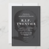 RIP 20's RIP Twintigers RIP Jeugd Afscheidsfeest Kaart (Voorkant)