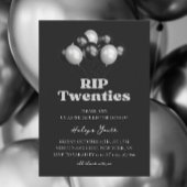 RIP 20s Twenties Begrafenis Elegant 30e verjaardag Kaart