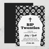 RIP 20s Twenties Begrafenis Gothic Zwart 30e Verja Kaart (Voorkant / Achterkant)