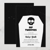 RIP 20s Twenties Skull Gothic Black 30e verjaardag Kaart (Voorkant / Achterkant)