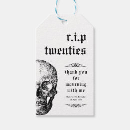 RIP 20s Twintigers Funny Grafsteen 30e Verjaardag Cadeaulabel