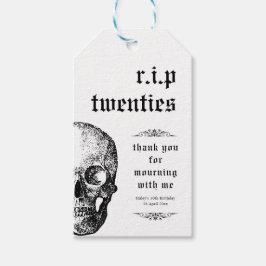 RIP 20s Twintigers Funny Grafsteen 30e Verjaardag Cadeaulabel