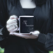 RIP 20s zwart en wit 30e verjaardag Koffiemok