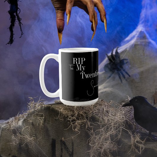 RIP 20s Zwart Wit 30e Verjaardag Koffiemok