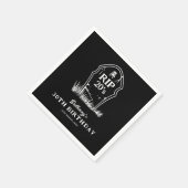 RIP 20s Zwarte Witte 30e verjaardag Partij Servet (Hoek)