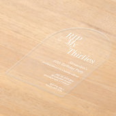 RIP 30s 40th Birthday Party Acryl Uitnodigingen (Laagn)