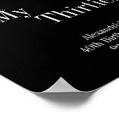 RIP 30s 40th Birthday Party Welcome Sign Poster (Hoek)