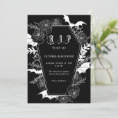 RIP 30s 40th Gothic Birthday Party Kaart (Staand voorkant)