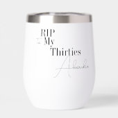 RIP 30s Party 40th Birthday Black and White (Achterkant)