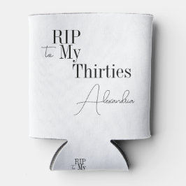 RIP 30s Party 40th Birthday Black and White Blikjeskoeler