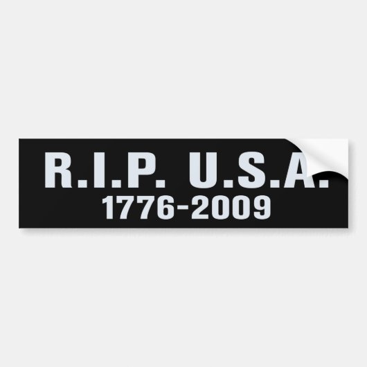 RIP Amerikaanse Bumpersticker (Voorkant)