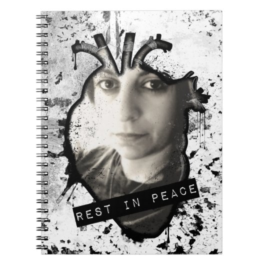 RIP anatomical heart memory book Notitieboek (Voorkant)