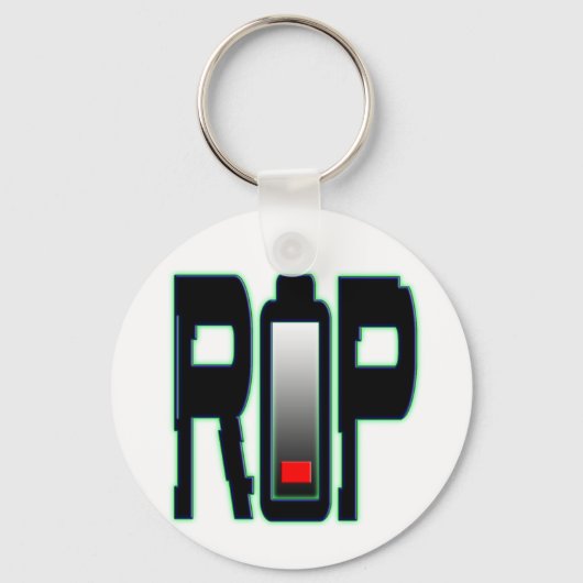 RIP Batterij Button Sleutelhanger (Voorkant)