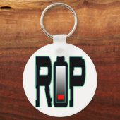 RIP Batterij Button Sleutelhanger (Achterkant)