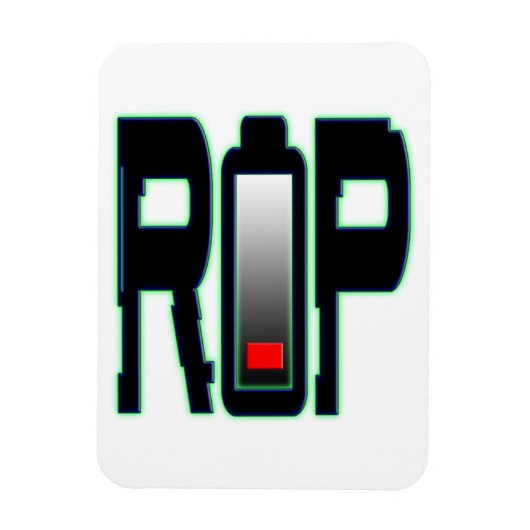 RIP Batterij Flexibele Fotomagneet Magneet (Verticaal)