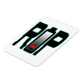 RIP Batterij Flexibele Fotomagneet Magneet (Linkerzijde)