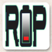 RIP Batterij Hard plastic onderzetter (Voorkant)