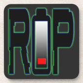 RIP Batterij Hard plastic onderzetter (Voorkant)