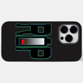 RIP batterij iPhone / iPad hoesje (Achterkant (horizontaal))