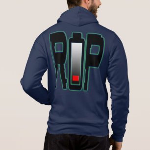 RIP Batterij Mannen Hoodie