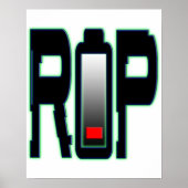 RIP Batterij Poster (Voorkant)