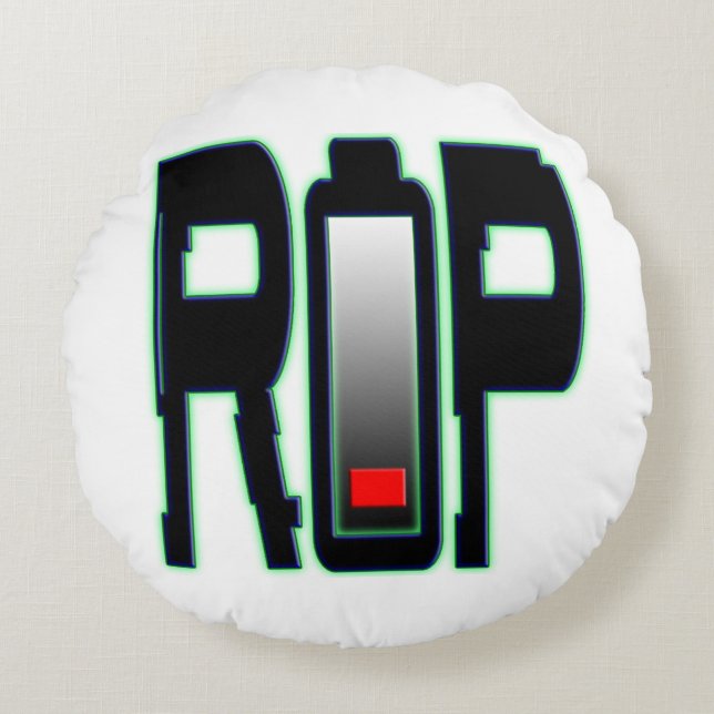 RIP batterij rond kussen (Voorkant)