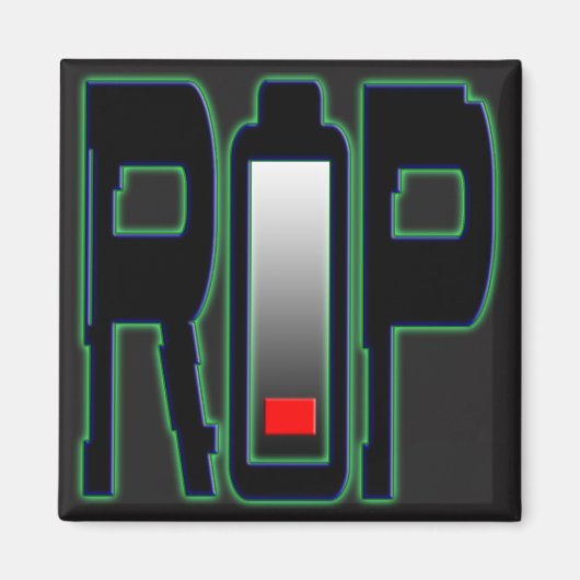 RIP batterij vierkante magneet (Voorkant)