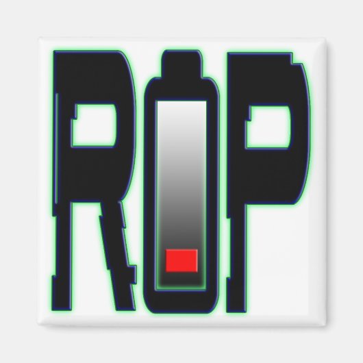 RIP batterij vierkante magneet (Voorkant)
