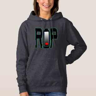RIP Batterij Vrouwen Basic Hooded Sweatshirt